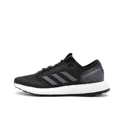 Adidas Pure Boost Slip Resistant Abrasion Resistant Breathable Low Top Casual Running Shoes Unisex Black Gray White Adidas Pure Boost Slip Resistant Аbrasion Resistant Дышащий Низкий Топ Повседневные Беговые Кроссовки Унисекс Черный Серый Белый