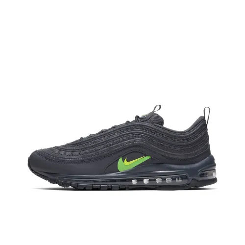 Nike Air Max 97 Low Беговые кроссовки Унисекс Черные Зеленые