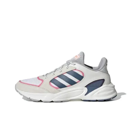 ADIDAS NEO 90S VALASION Юбка Устойчивая к истиранию Низкий Топ Беговые кроссовки Женские Синие Серые
