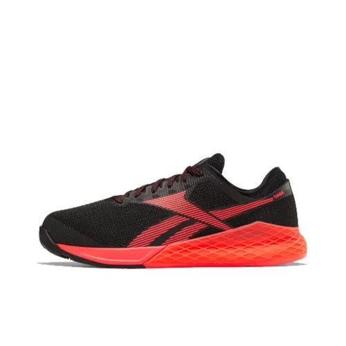 Reebok Nano 9,0 Low Топ Беговые кроссовки Унисекс Черный Красный