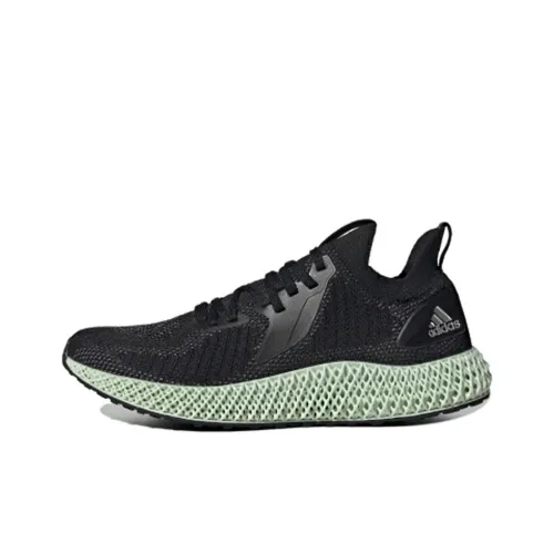 Adidas Alphaedge 4D Slip-resistant Abrasion-resistant Low Top Casual Running Shoes Unisex Black Green Adidas Alphaedge 4D Противоскользящий Устойчивый к истиранию Низкий Топ Повседневные Беговые Кроссовки Унисекс Черный Зеленый