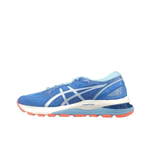 Asics Gel Nimbus 21 Low Топ Повседневные Беговые Кроссовки Женские Синие