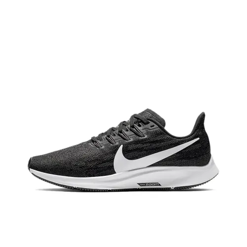 Nike Pegasus 36 Slip-on Resistant Low Top Air Cushion Casual Training Running Shoes Women's Black White