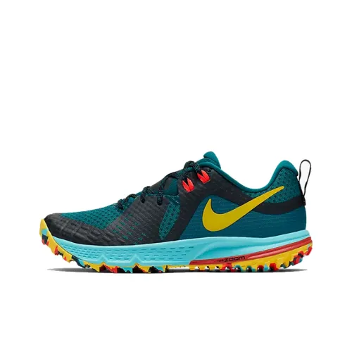 Nike Air Zoom Wildhorse 5 Противоскользящий устойчивый к истиранию низкий топ амортизирующие беговые кроссовки для женщин синий черный