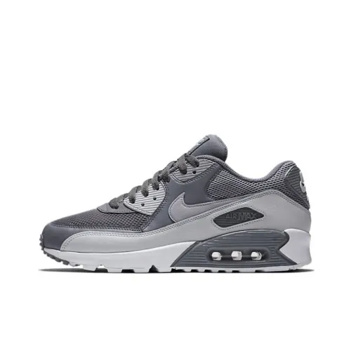 Nike Air Max 90 Low Топ Марафон Беговые кроссовки Мужской Серый