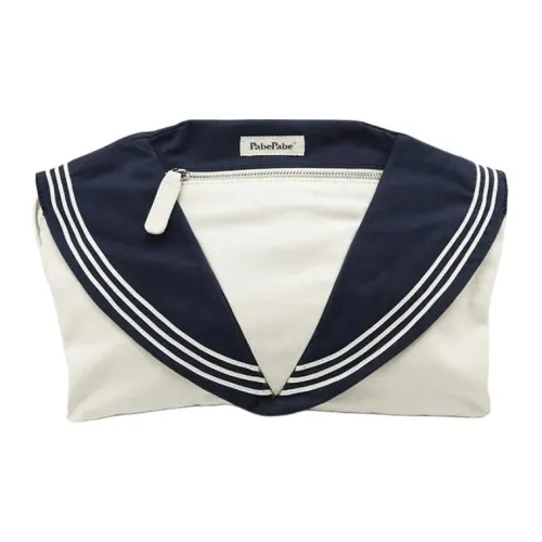 PabePabe Хлопковая ткань Сумка через плечо Сумка на плечо Стандартная Женская Морской синий