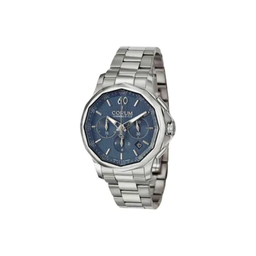 Corum Автоматический Механический Механизм Мужские Часы Часы 42 мм Синий Циферблат Корпус из Нержавеющей Стали Ремешок из Нержавеющей Стали