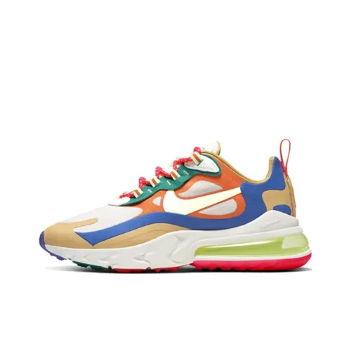 Nike Air Max 270 Амортизация Баланс Низкий Топ Воздушная Подушка Повседневные Беговые Кроссовки Женские Радужные