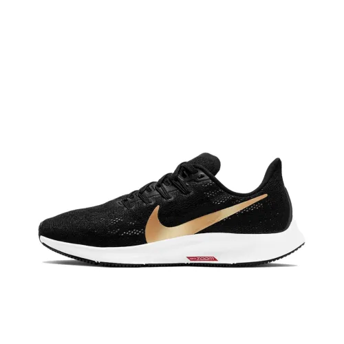 Nike Pegasus 36 Non Slip Легкий Низкий Топ Повседневные Беговые Кроссовки Женские Черные