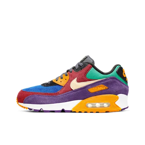 Nike Air Max 90 Low Топ Беговые кроссовки Унисекс Многоцветные