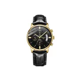 3A170 Золото-черный Пластина Черный Ремень (Любовь Лошадь Апельсин Кожа Коробка)