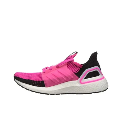 Adidas ULT Шокаблоки Slip-resistant Низкий Топ Повседневные Беговые кроссовки Женские Черный Розовый