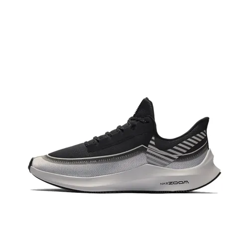 Nike Zoom Winflo 6 Амортизирующие низкие беговые кроссовки с противоскользящим покрытием женские черный серый серебристый