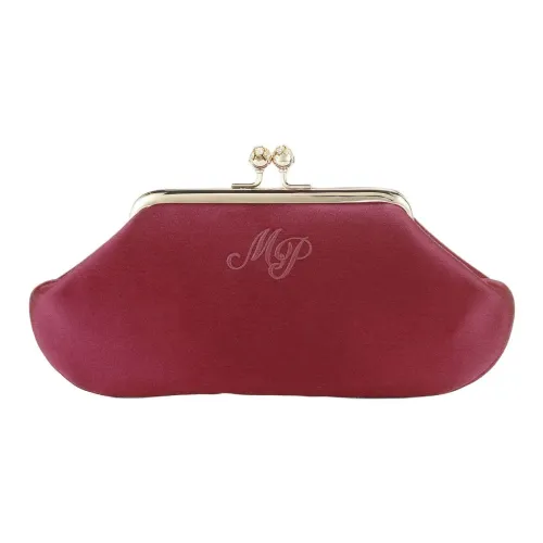 Anya Hindmarch Soft Satin Клатч Женский Темно-фиолетовый Красный