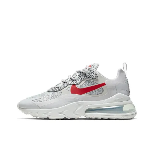 Nike Air Max 270 Амортизация Дышащий Легкий Отскок Низкий Топ Марафон Беговые кроссовки Мужской Белый Красный
