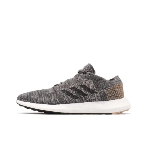 Adidas Pureboost Go Slip-resistant Abrasion-resistant Low Top Marathon Running Shoes Men's Gray Adidas Pureboost Go Противоскользящий Устойчивый к истиранию Низкий Топ Марафон Беговые Кроссовки Мужские Серый