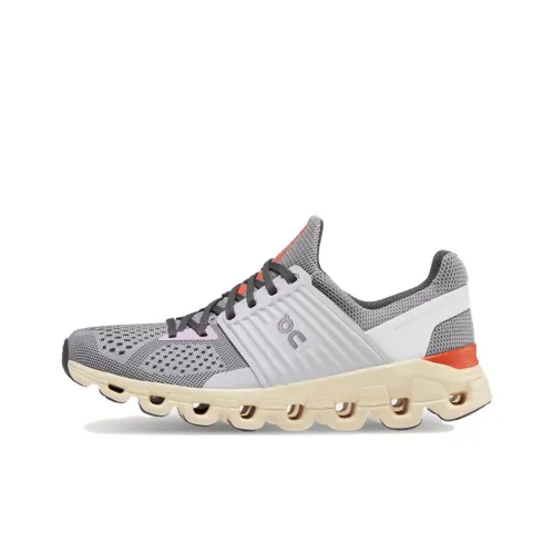 On Cloudswift Амортизаторы Shock Absorbers Противоскользящие Низкий Топ Беговые кроссовки Женские Серый