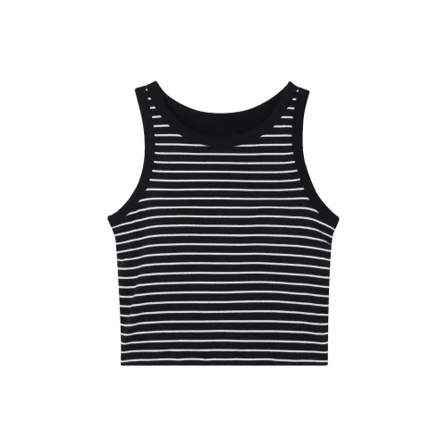 UNIQLO Майка Женская Черные Полосы