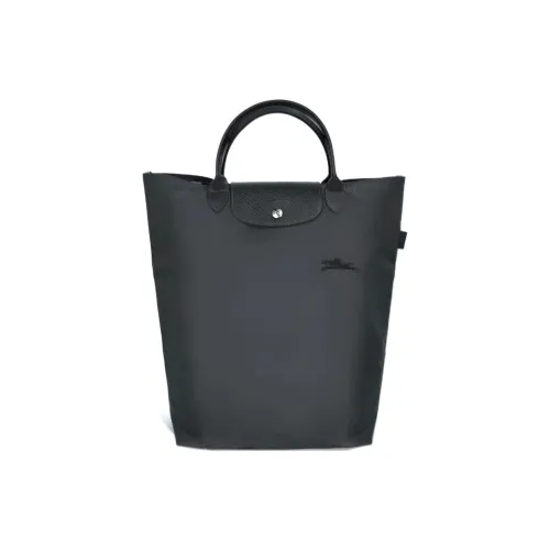 LONGCHAMP Le Pliage Холщовая сумка средний размер женская графитовый серый