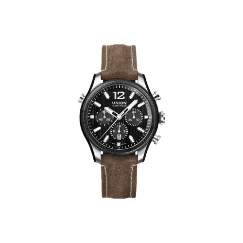 UNION GLASHUTTE SA Коллекция Belisar Автоматический Механический Механизм Мужские Часы Часы 44 мм Черный Циферблат