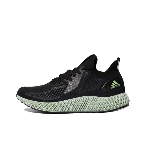 Adidas Alphaedge 4D Амортизация Противоскользящий Легкий Отскок Беговые кроссовки Унисекс Черный Серый Зеленый