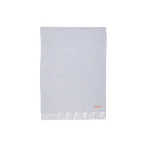 ACNE STUDIOS Вязаные шарфы из шерсти Унисекс Light Синий