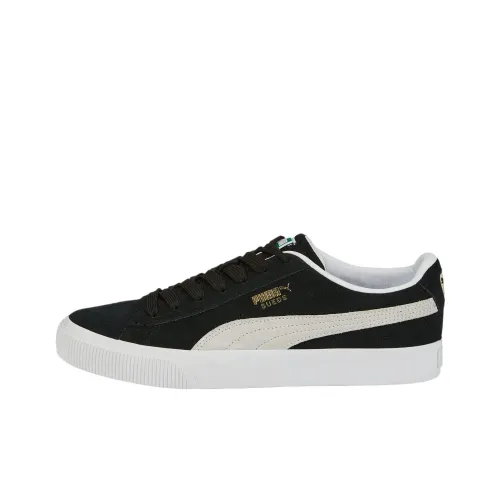 PUMA Suede Classic Bulk Low Топ Скейтборд Кроссовки Унисекс Черный Белый