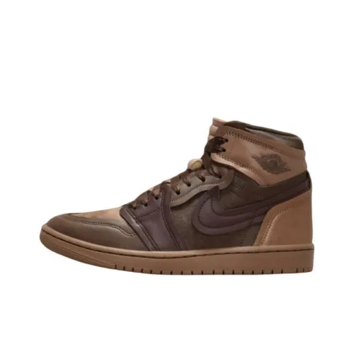 Jordan Air Jordan 1 Винтажные баскетбольные кроссовки High Top Коричневый Женские