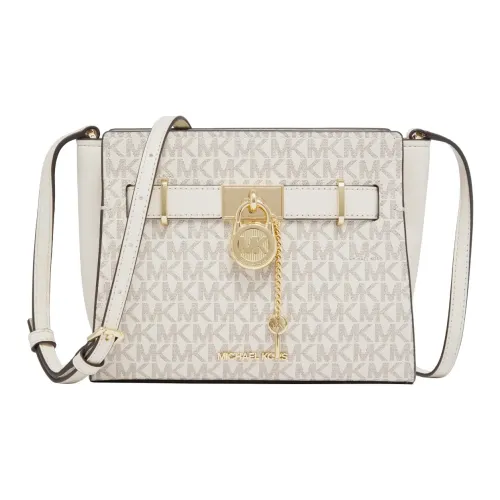 MICHAEL KORS Hamilton Series Коровья кожа Сумка через плечо Маленькая Женская Ванильный белый Белый