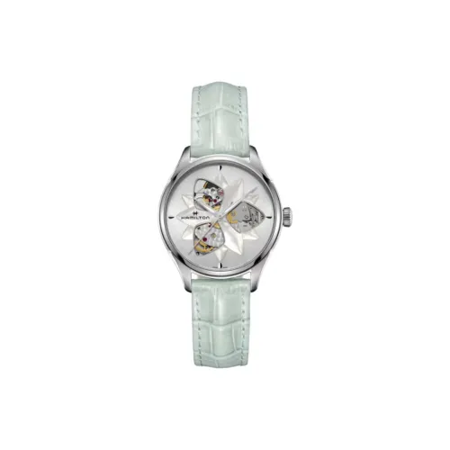 HAMILTON Автоматический Механический Механизм Женские Часы Jazz Series 34 мм Серебряный