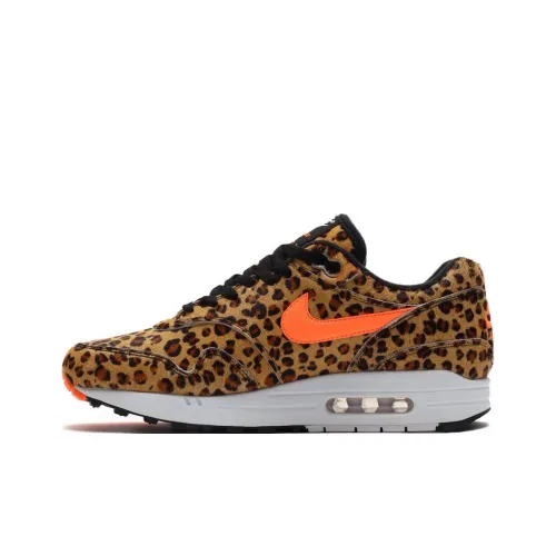 Atmos x Nike Air Max 1 Low Топ Air Cushion Беговые кроссовки Мужской Коричневый