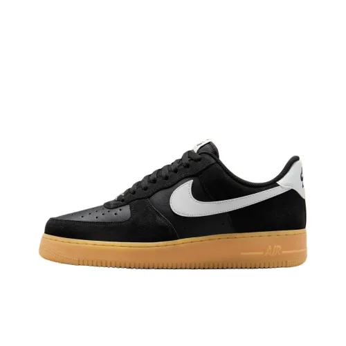 Nike Air FORCE 1 Кроссовки для скейтбординга Низкие Черные Мужские