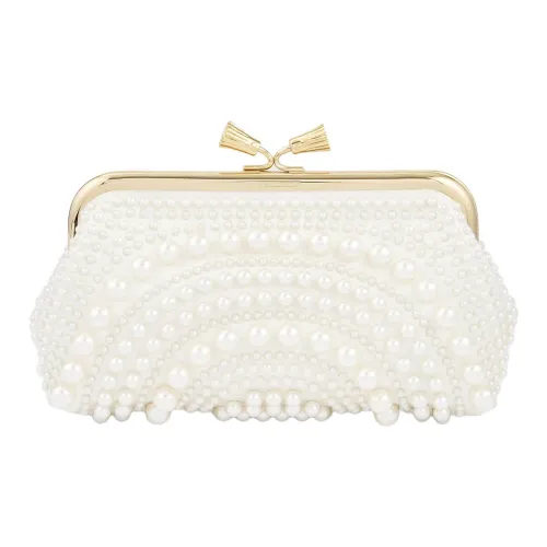 Anya Hindmarch Сатин Клатч Женский Айвори