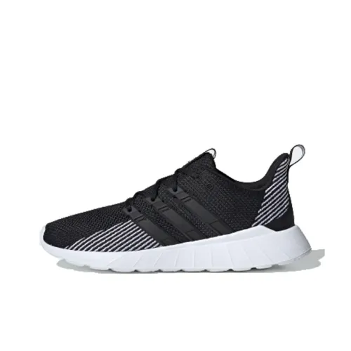 ADIDAS NEO QUESTAR FLOW Slip Легкий Низкий Топ Повседневные Беговые Кроссовки Мужские Черно-Белые
