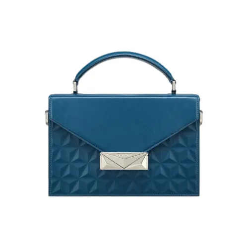 S. T.DUPONT с текстурой Телячья кожа Сумка через плечо Сумка Мини Женская Масляный Синий