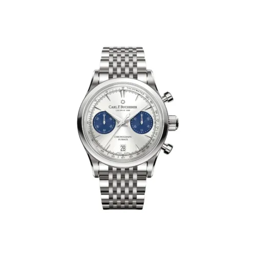 Carl F.Bucherer Автоматический Механический Механизм Мужские Часы из Коллекции MANERO 40 мм Серебряные