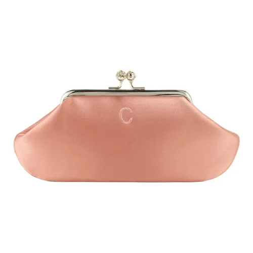 Anya Hindmarch Soft Satin Клатч Женский Абрикос