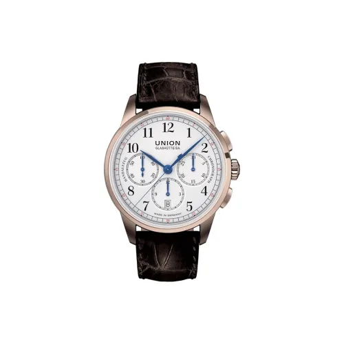 UNION GLASHUTTE/SA Механизм с ручным заводом Мужские часы 42 мм Белый