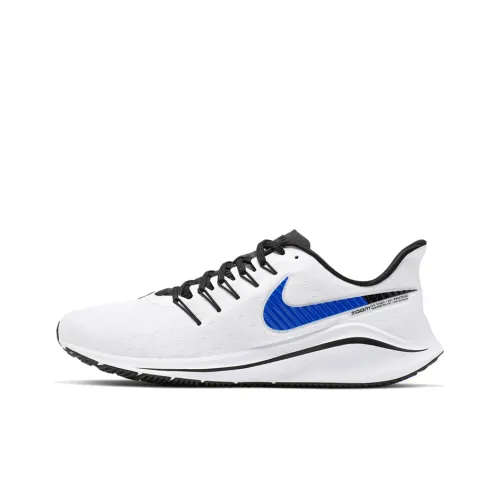 Nike Air Zoom Vomero 14 Амортизирующие низкие беговые кроссовки с противоскользящим покрытием мужские белые и синие