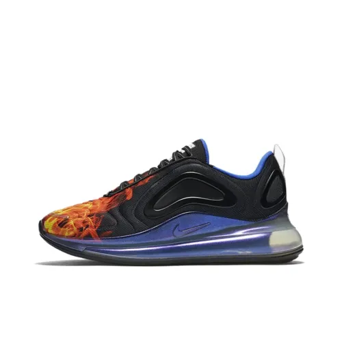 Nike Air Max 720 Low Топ Air Cushion Повседневные Беговые Кроссовки Женские Черный Синий