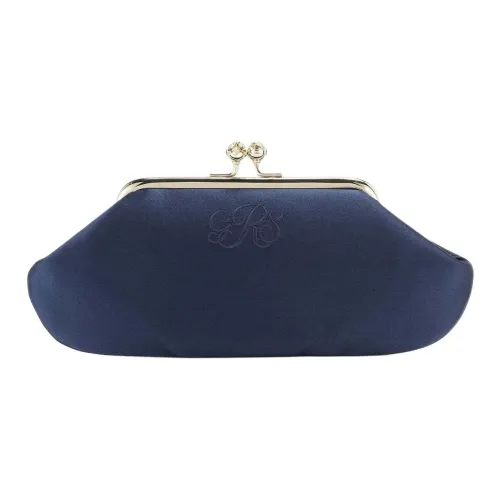 Anya Hindmarch Сатин Клатч Женский Midnight Blue