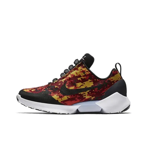 Nike Hyper Adapt Нескользящий Легкий Низкий Топ Марафон Беговые кроссовки Женские Красный Желтый