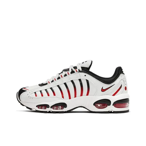 Nike Air Max Tailwind Амортизация Поддержка Низкий Топ Повседневные Беговые кроссовки Мужские Черный Красный Градиент