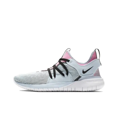 Nike Flex Contact 3 Амортизирующие низкие беговые кроссовки с противоскользящим эффектом женские голубые и розовые