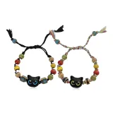 Кошка Герой Набор 2 [Синий глаз Черный шнур + Желтый глаз Цветной шнур]