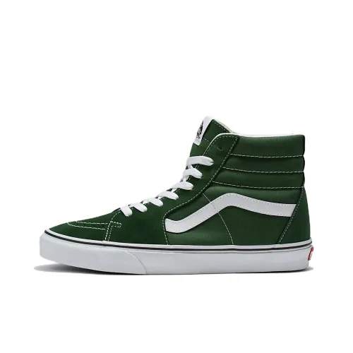 VANS SK8 High Топ Скейтборд Кроссовки Унисекс Зеленый Белый