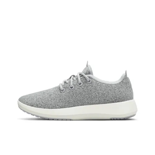 Allbirds Wool Runner Амортизация Низкий Топ Спортивная Повседневная Обувь Женская Светло-Серый