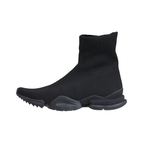 Reebok совместный бренд Высокие Топы Повседневные Беговые кроссовки Унисекс Черный Воин