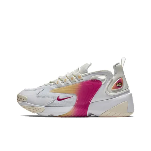 Nike Zoom 2K Амортизация Противоскользящий Устойчивый к истиранию Баланс Низкий Топ Повседневные Беговые кроссовки Женские Розовые Белые