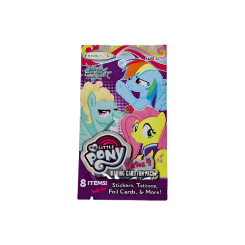 Hasbro My Little Pony USA Версия Карта Лирика Коллекционная Карта Серия 4 Rainbow Dash Фиолетовый Пачка IP Аниме Карточки 1 Упаковка